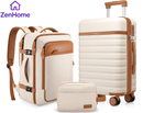 Juego de Equipaje de 3 Piezas Ukein con Maleta y Mochila