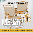 KIT DE 2 SILLAS REFORZADAS PLEGABLES – CONFORT Y DURABILIDAD