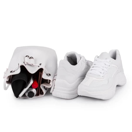 Kit de Zapatillas Deportivas para Mujer con Suela Gruesa y Bolso Bandolera